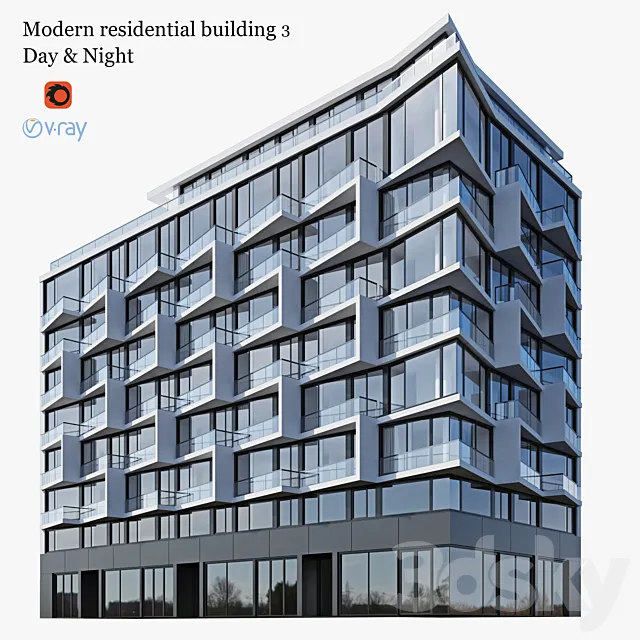 residential building 3 3DModel