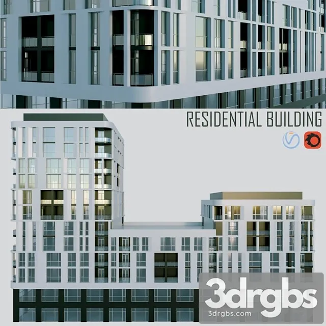 Residential Building 3D Model Free