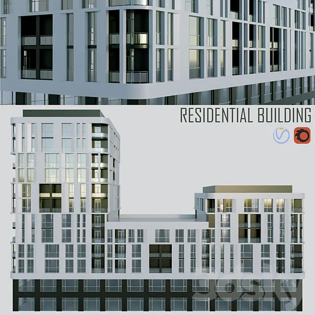 Residential building 3D Model