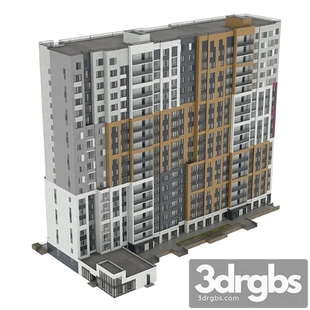 Residential Building 58 3D Model Free