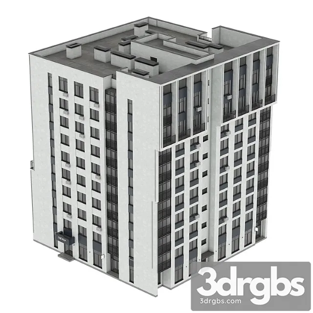 Residential Building 63 3D Model Free