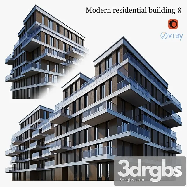 Residential Building 81 3D Model Download