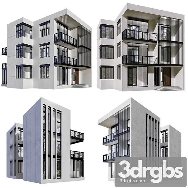 Residential Building No 48 3D Model Download