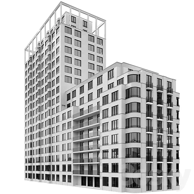 RESIDENTIAL BUILDING NO105 3D Model