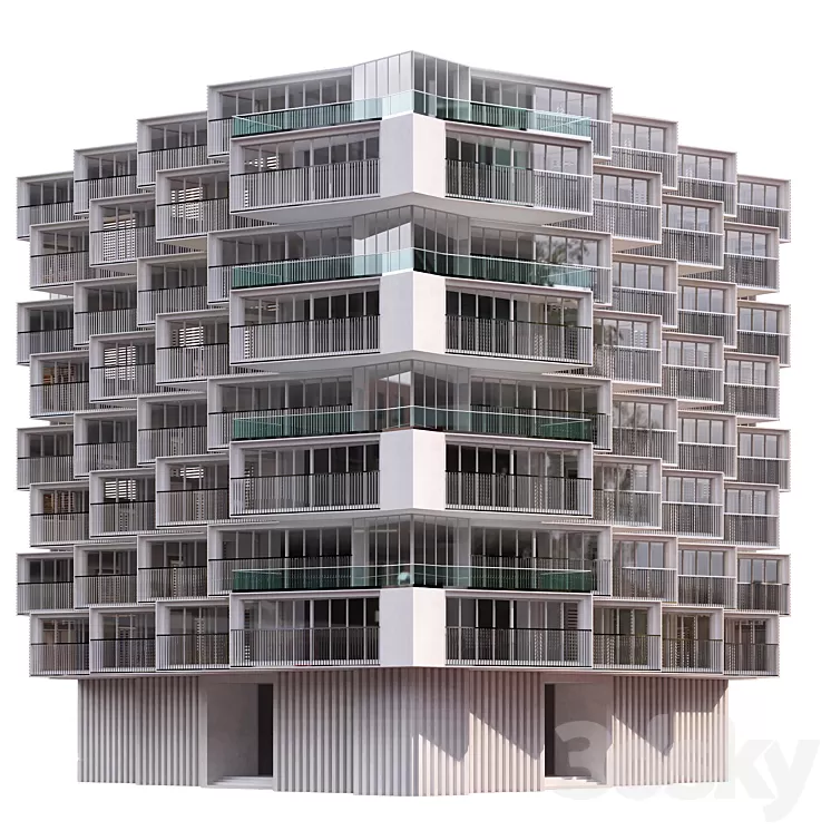 Residential Building No14 3D Model