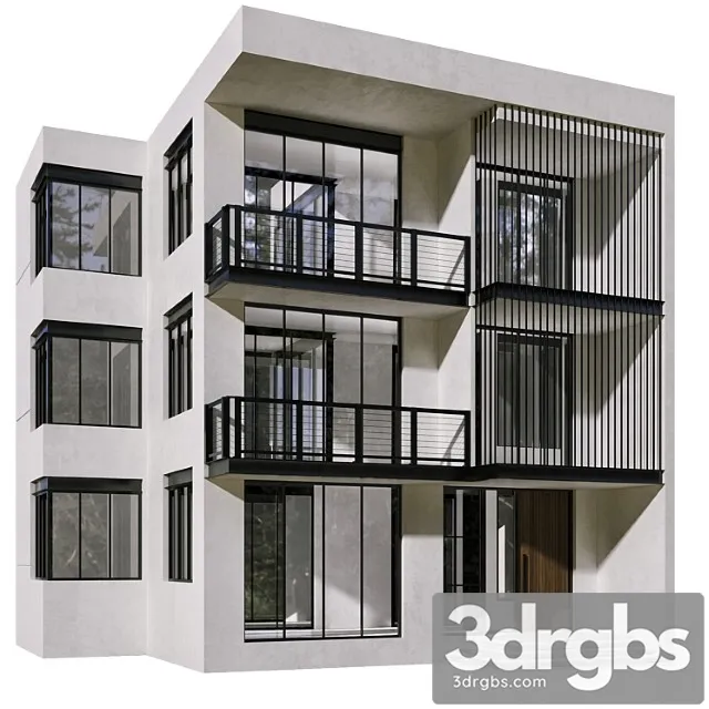 Residential building no48 3D Model Free