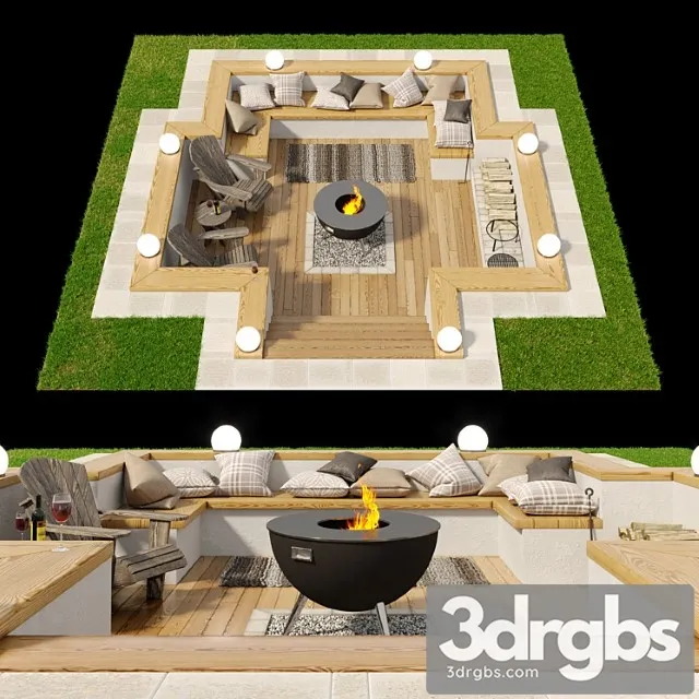 Rest area 1 3D Model Download
