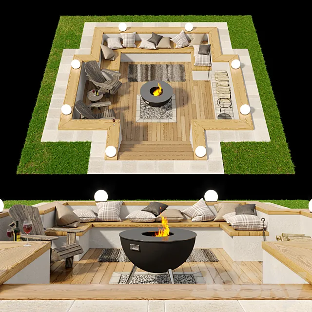 Rest area 1 3D Model