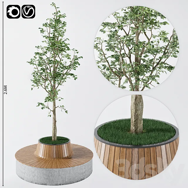 Rest zone 3D Model