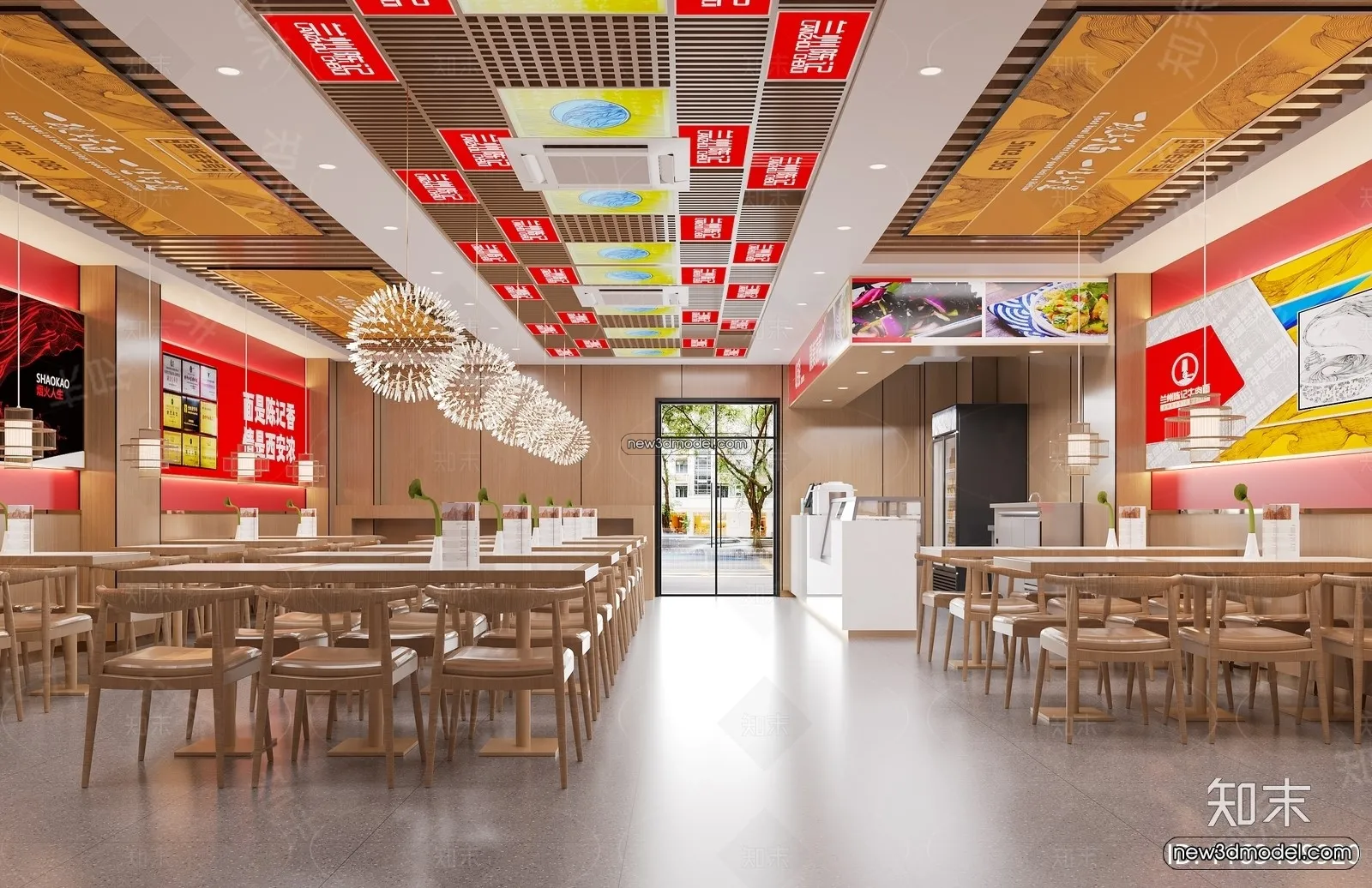 Restaurant and Fastfood 3D Scene - 3D Blocks - 105