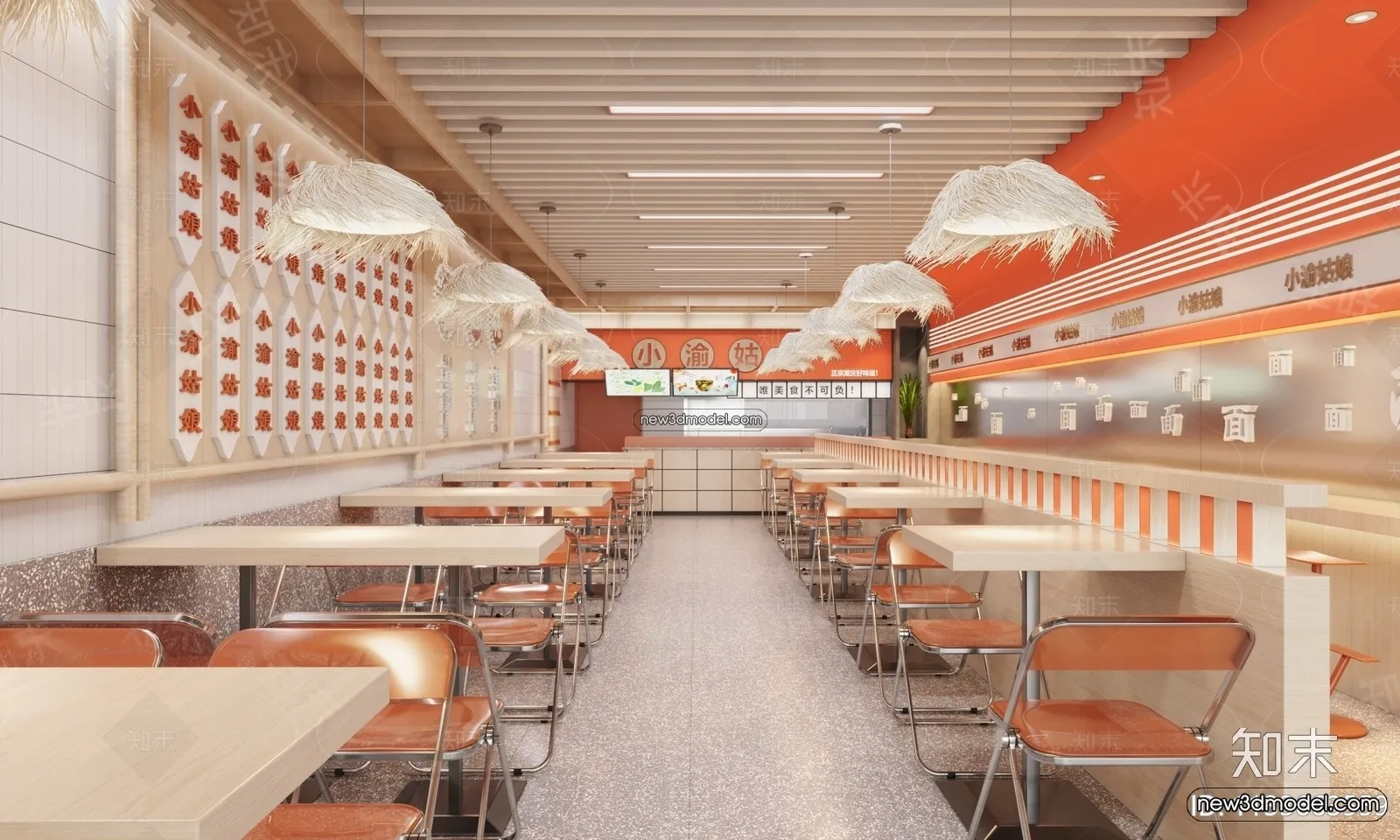 Restaurant and Fastfood 3D Scene - 3D Blocks - 106