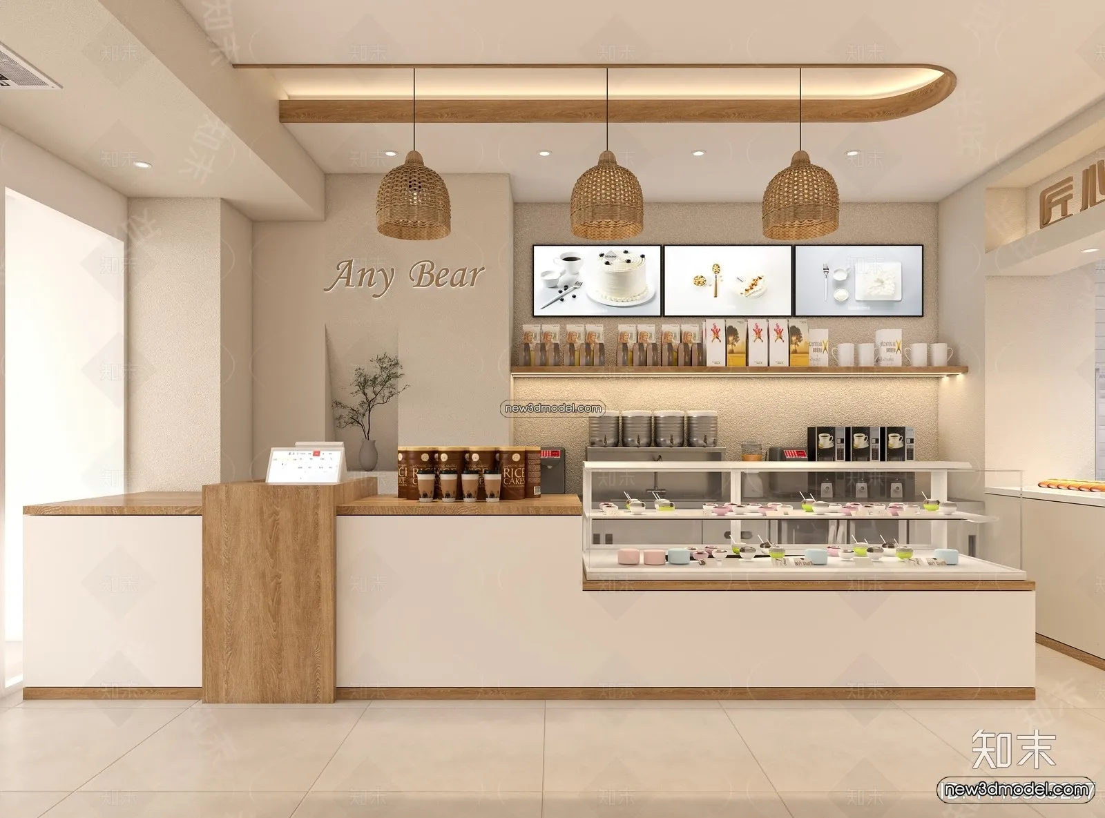 Restaurant and Fastfood 3D Scene - 3D Blocks - 121