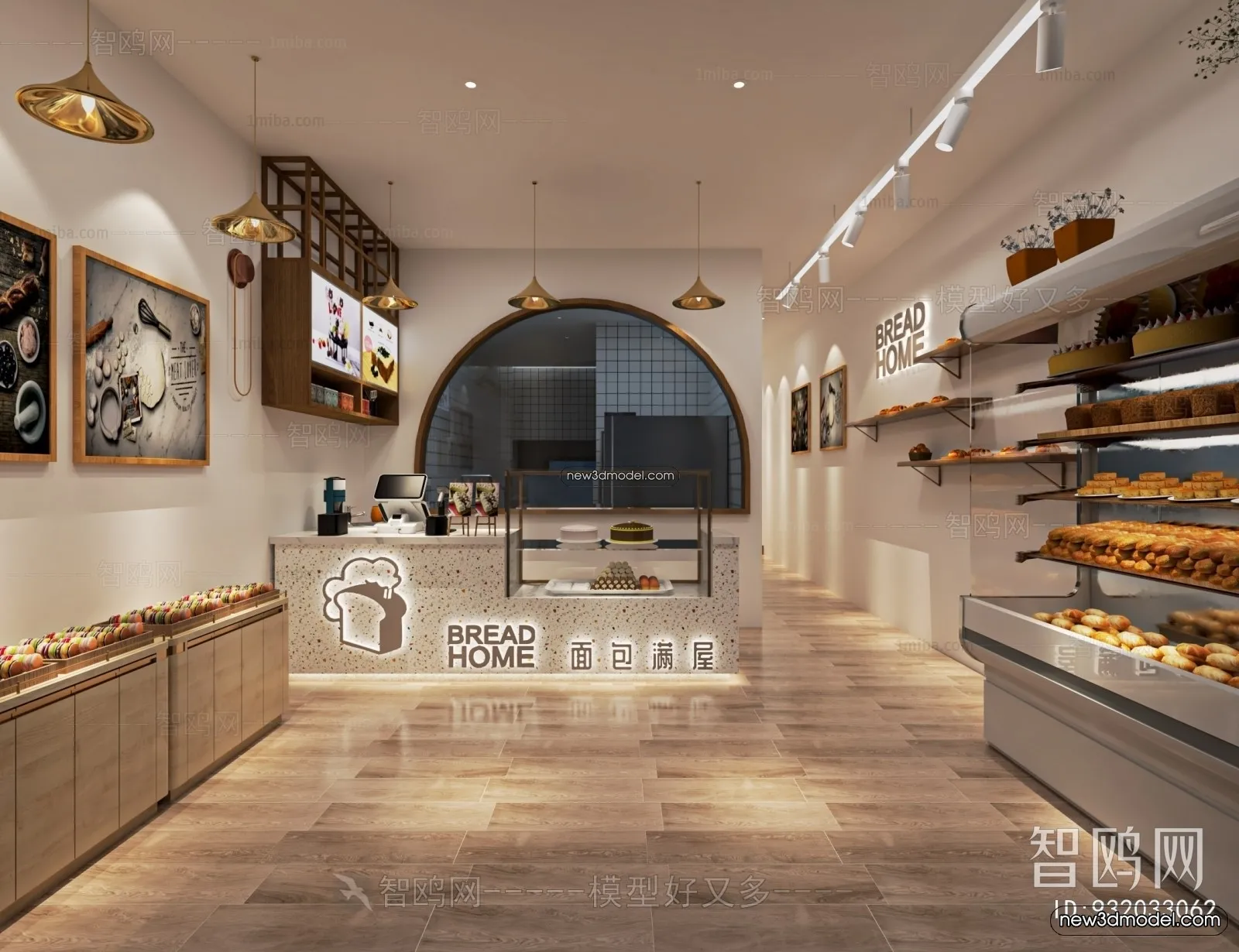 Restaurant and Fastfood 3D Scene - 3D Blocks - 122