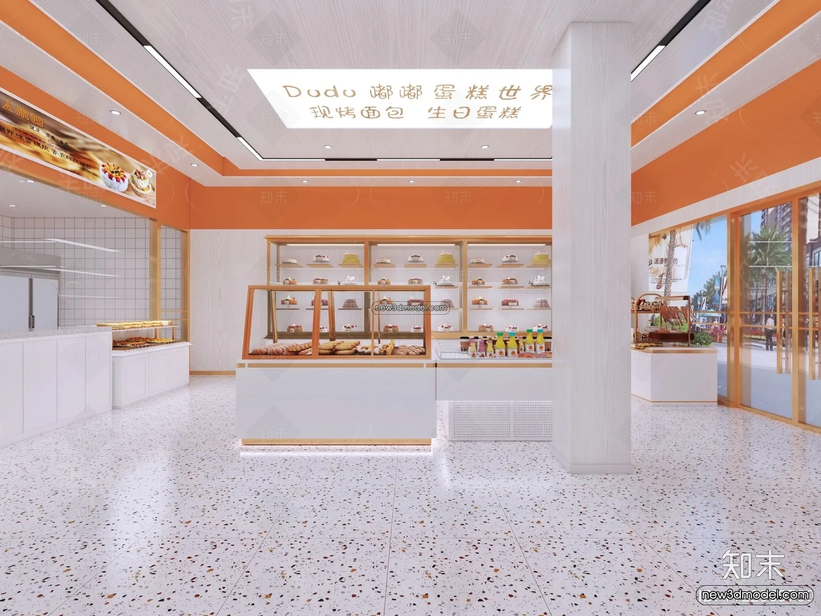 Restaurant and Fastfood 3D Scene - 3D Blocks - 129