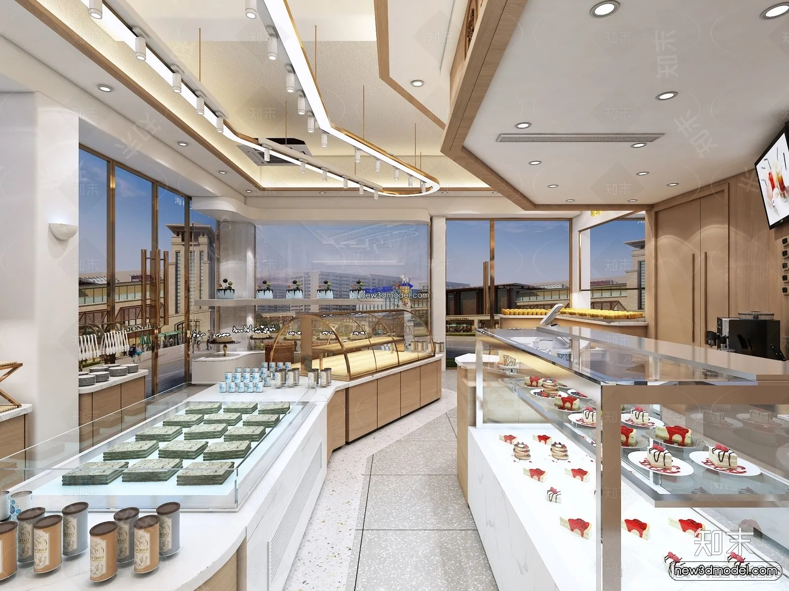 Restaurant and Fastfood 3D Scene - 3D Blocks - 131