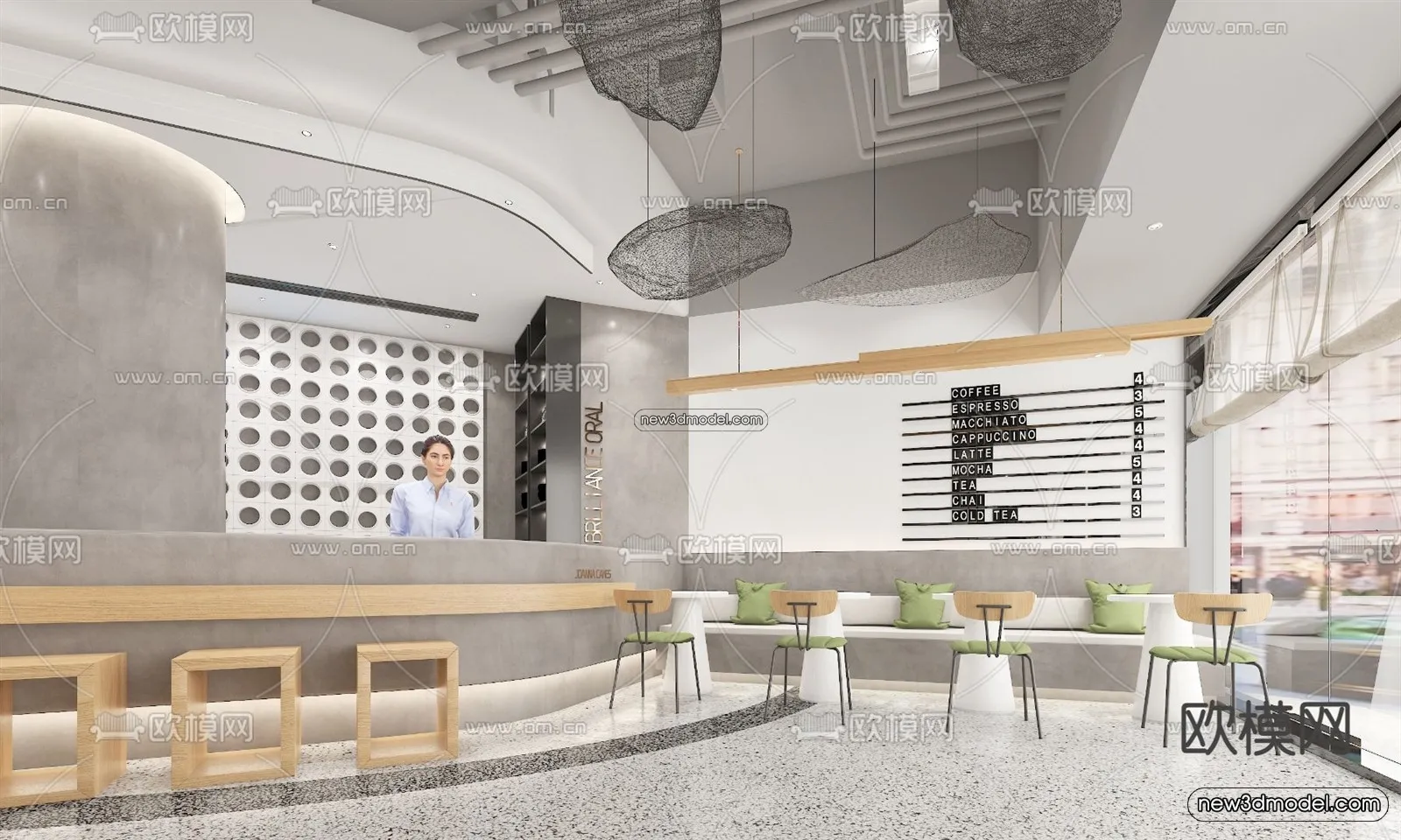 Restaurant and Fastfood 3D Scene - 3D Blocks - 138