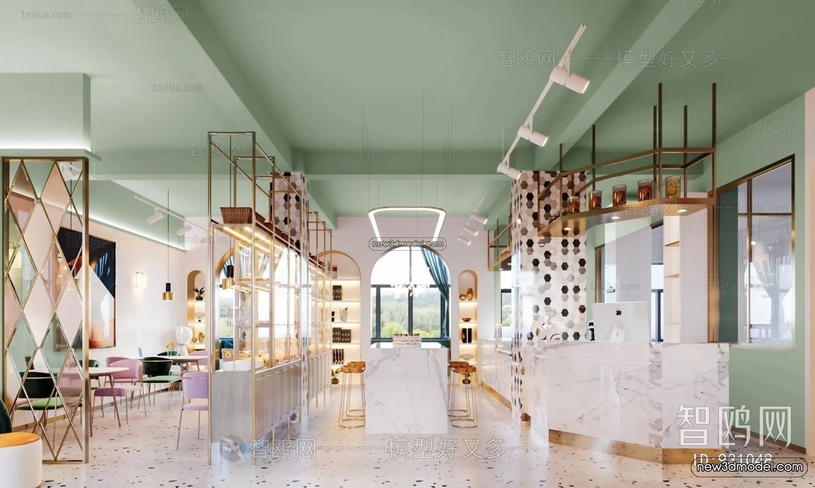 Restaurant and Fastfood 3D Scene - 3D Blocks - 139