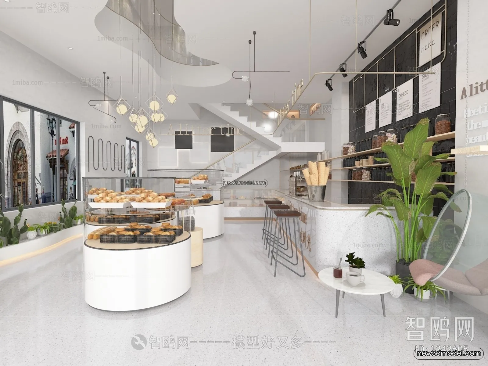 Restaurant and Fastfood 3D Scene - 3D Blocks - 141