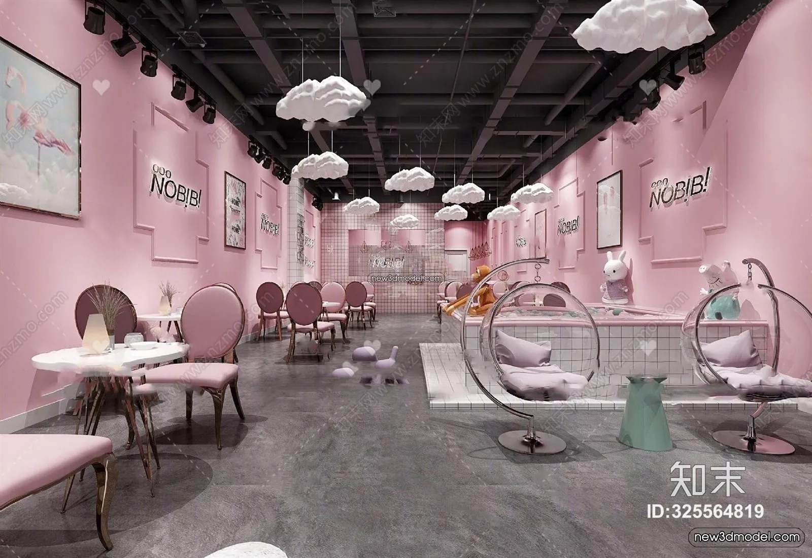 Restaurant and Fastfood 3D Scene - 3D Blocks - 153