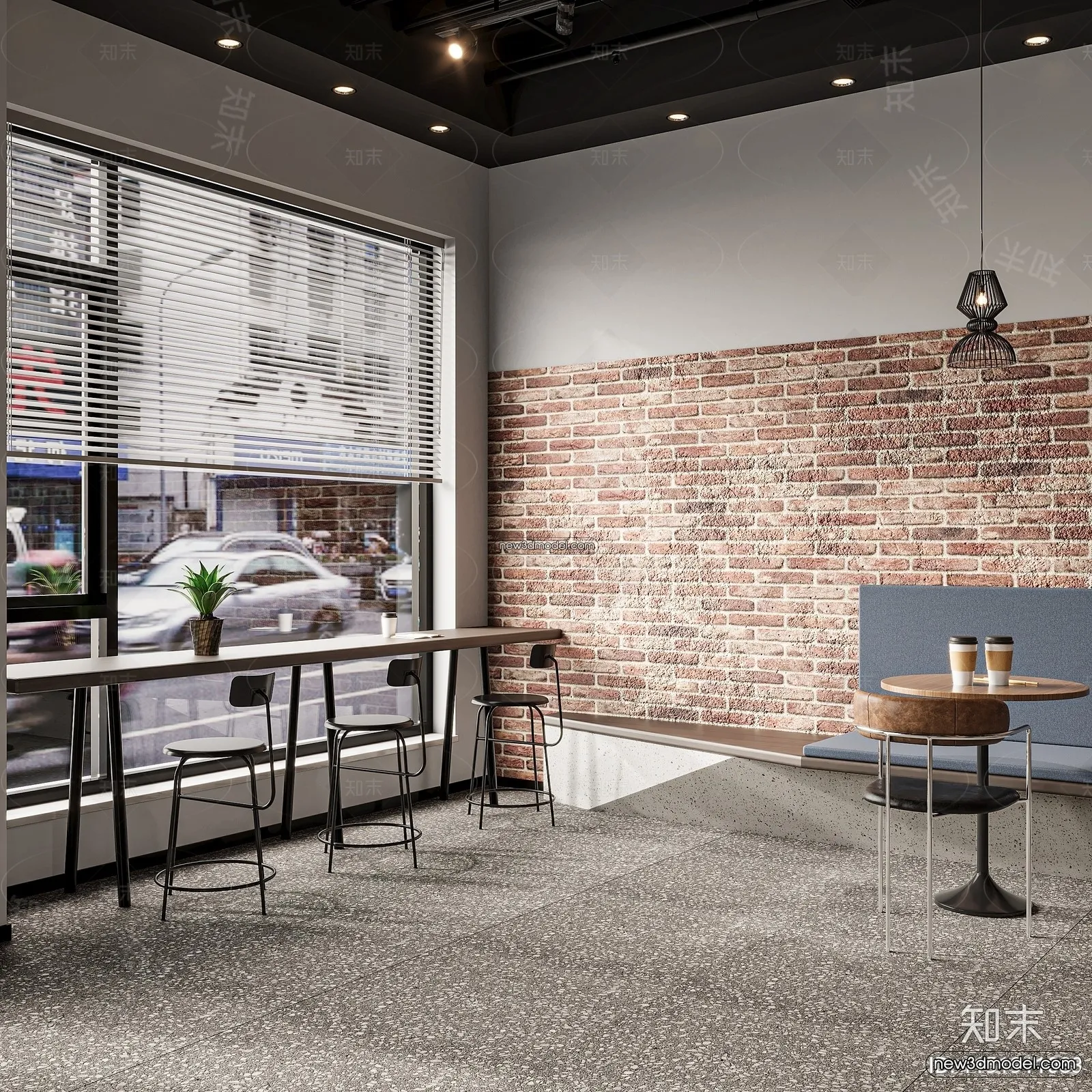 Restaurant and Fastfood 3D Scene - 3D Blocks - 171