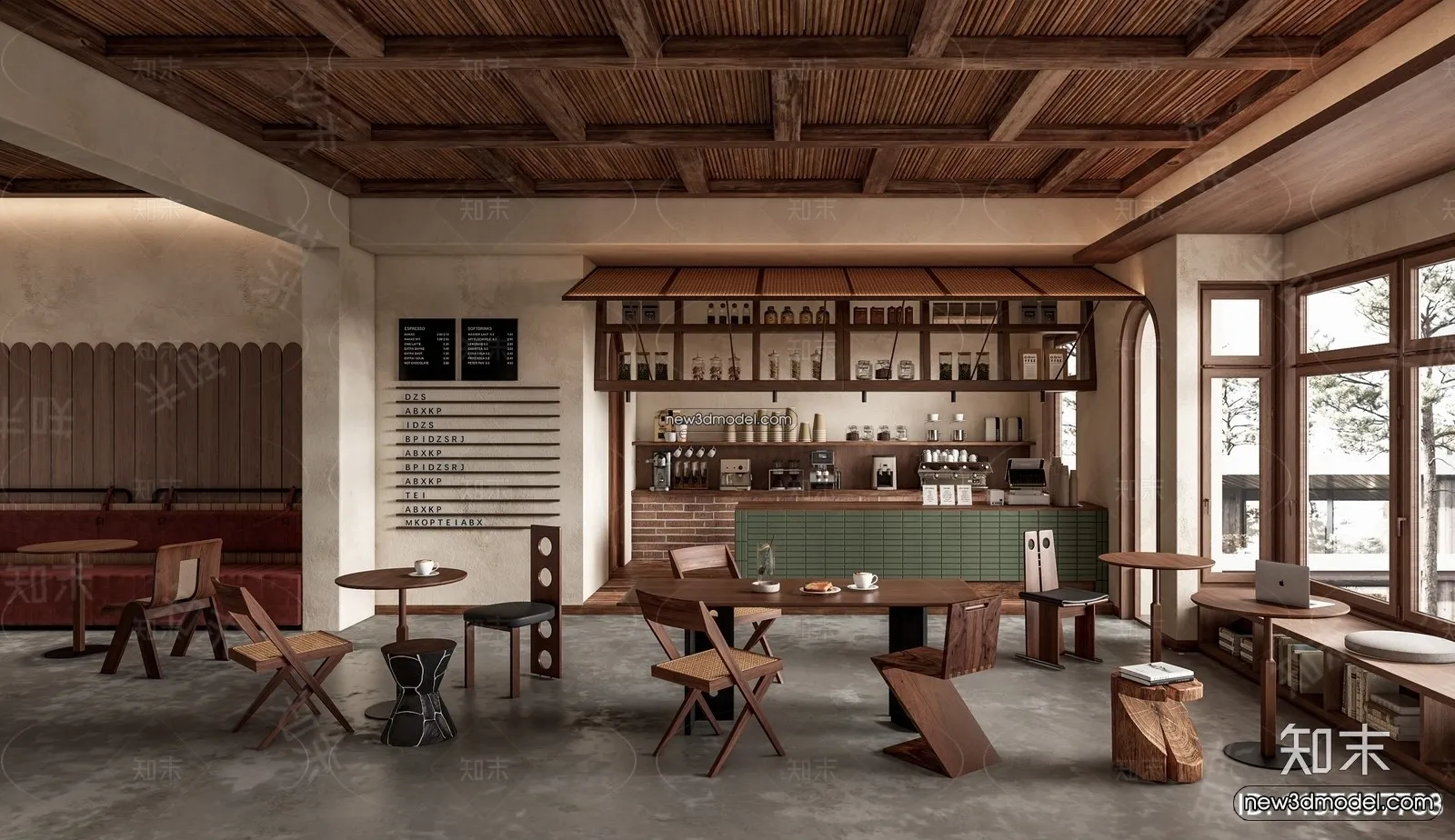 Restaurant and Fastfood 3D Scene - 3D Blocks - 174