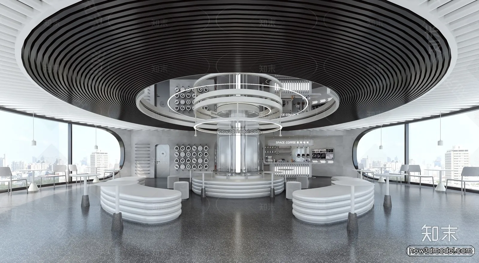 Restaurant and Fastfood 3D Scene - 3D Blocks - 176