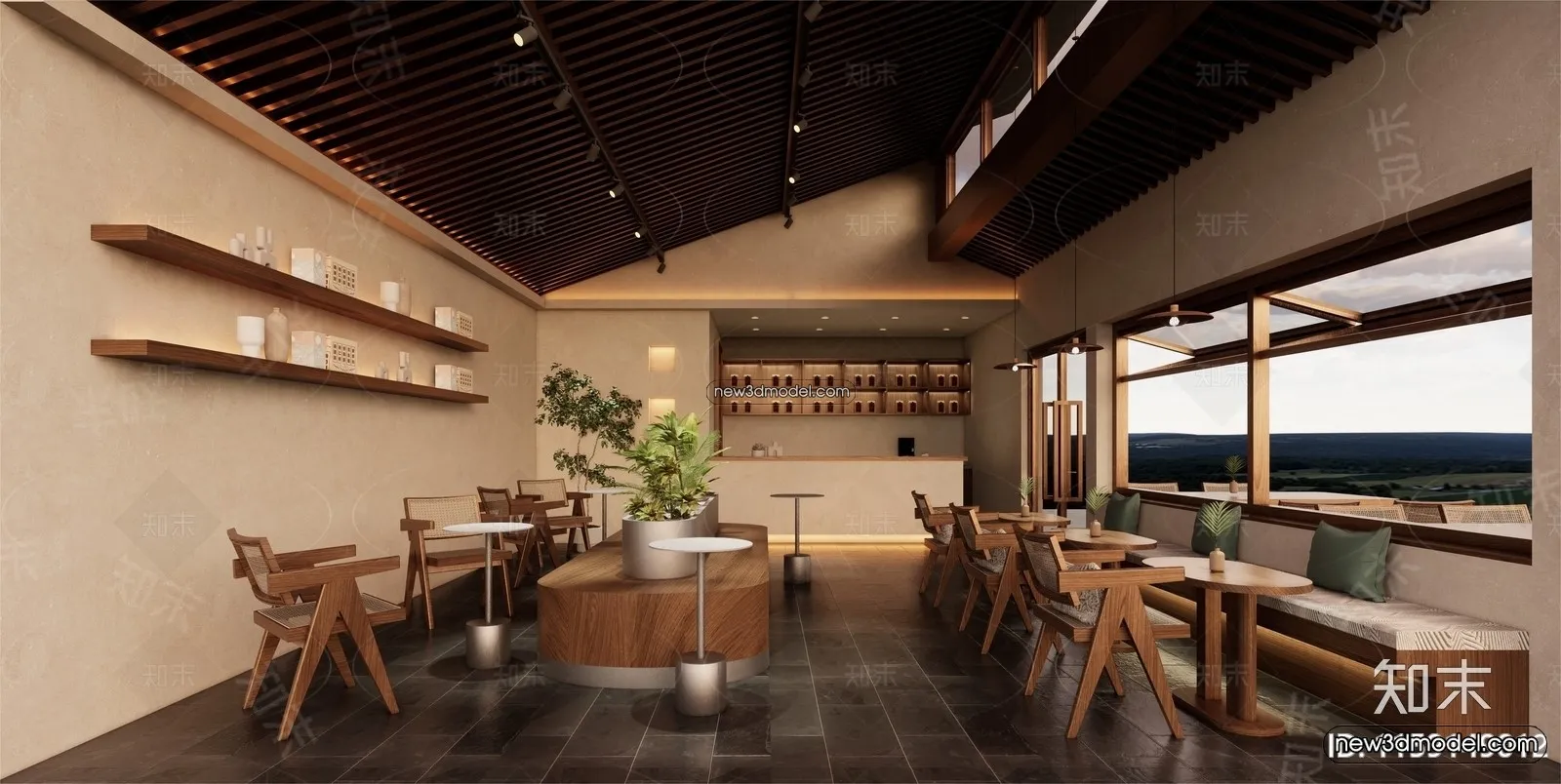 Restaurant and Fastfood 3D Scene - 3D Blocks - 177