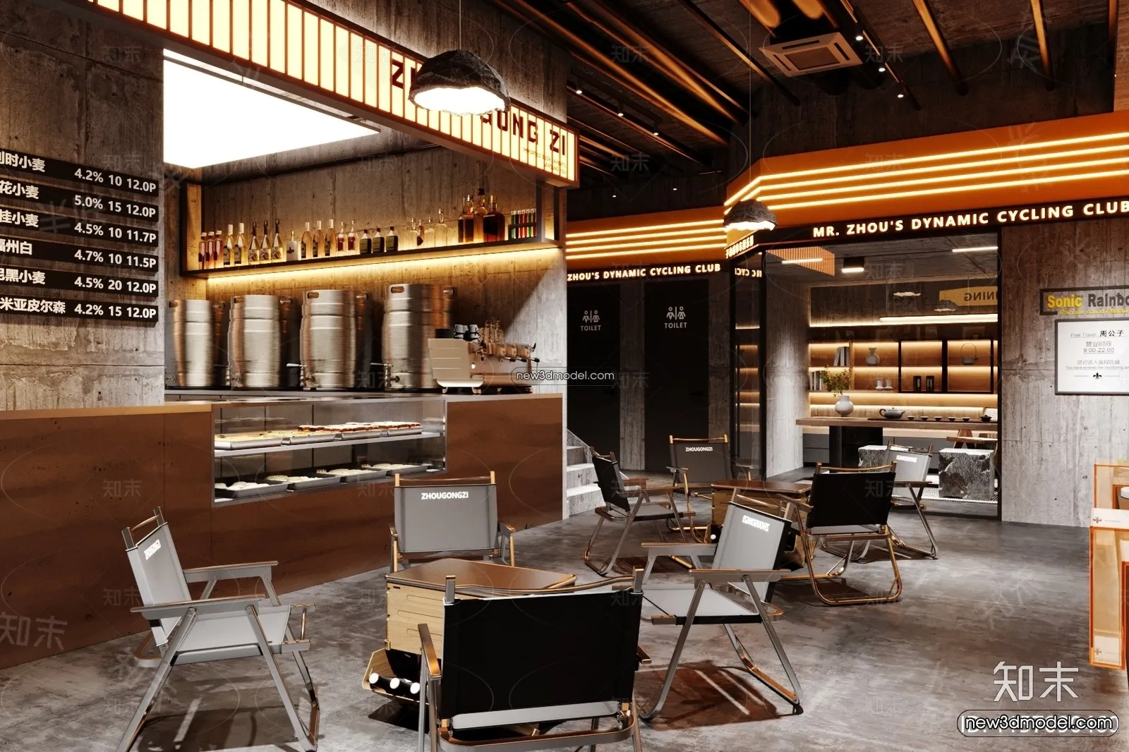 Restaurant and Fastfood 3D Scene - 3D Blocks - 178