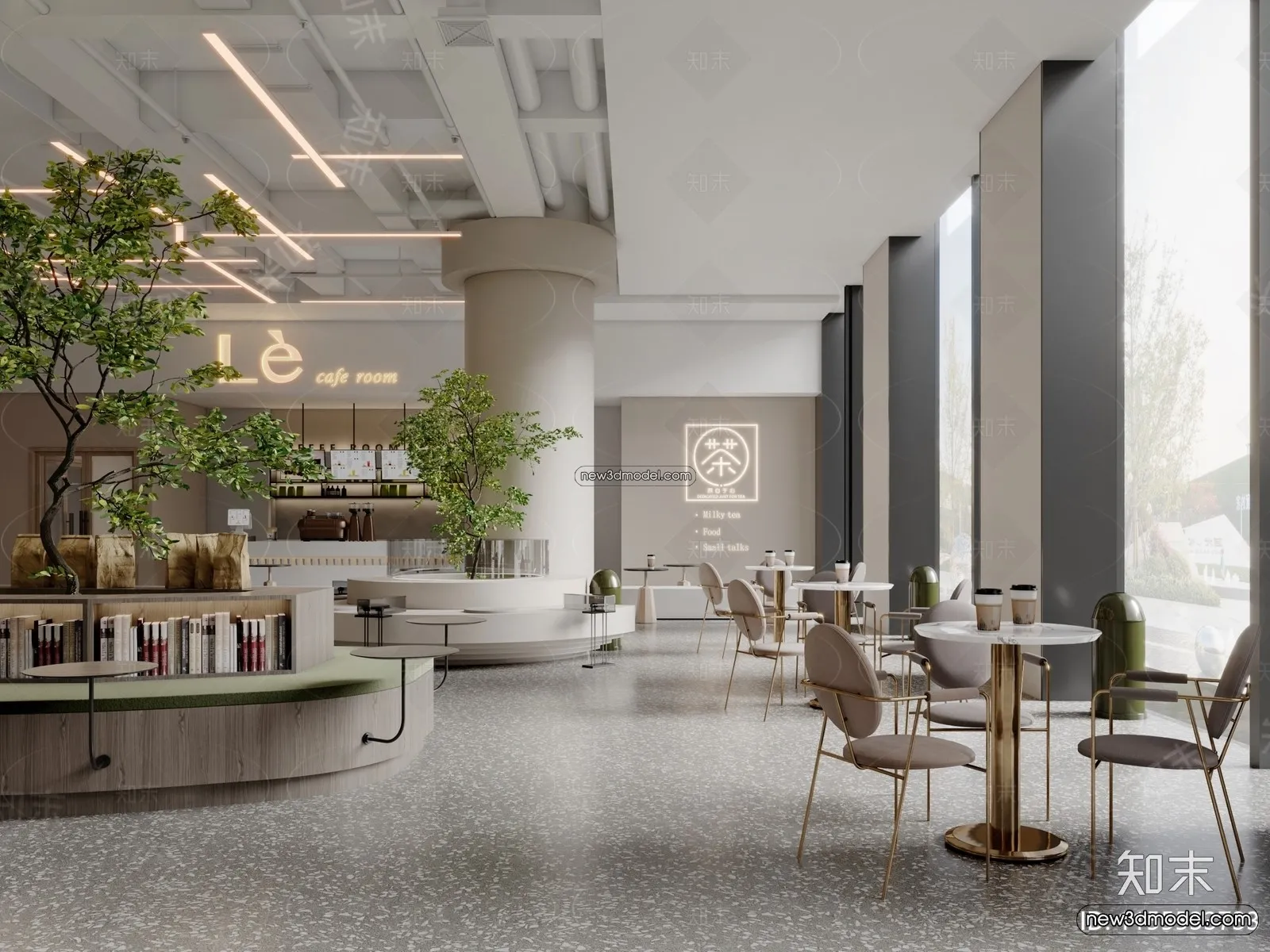 Restaurant and Fastfood 3D Scene - 3D Blocks - 179