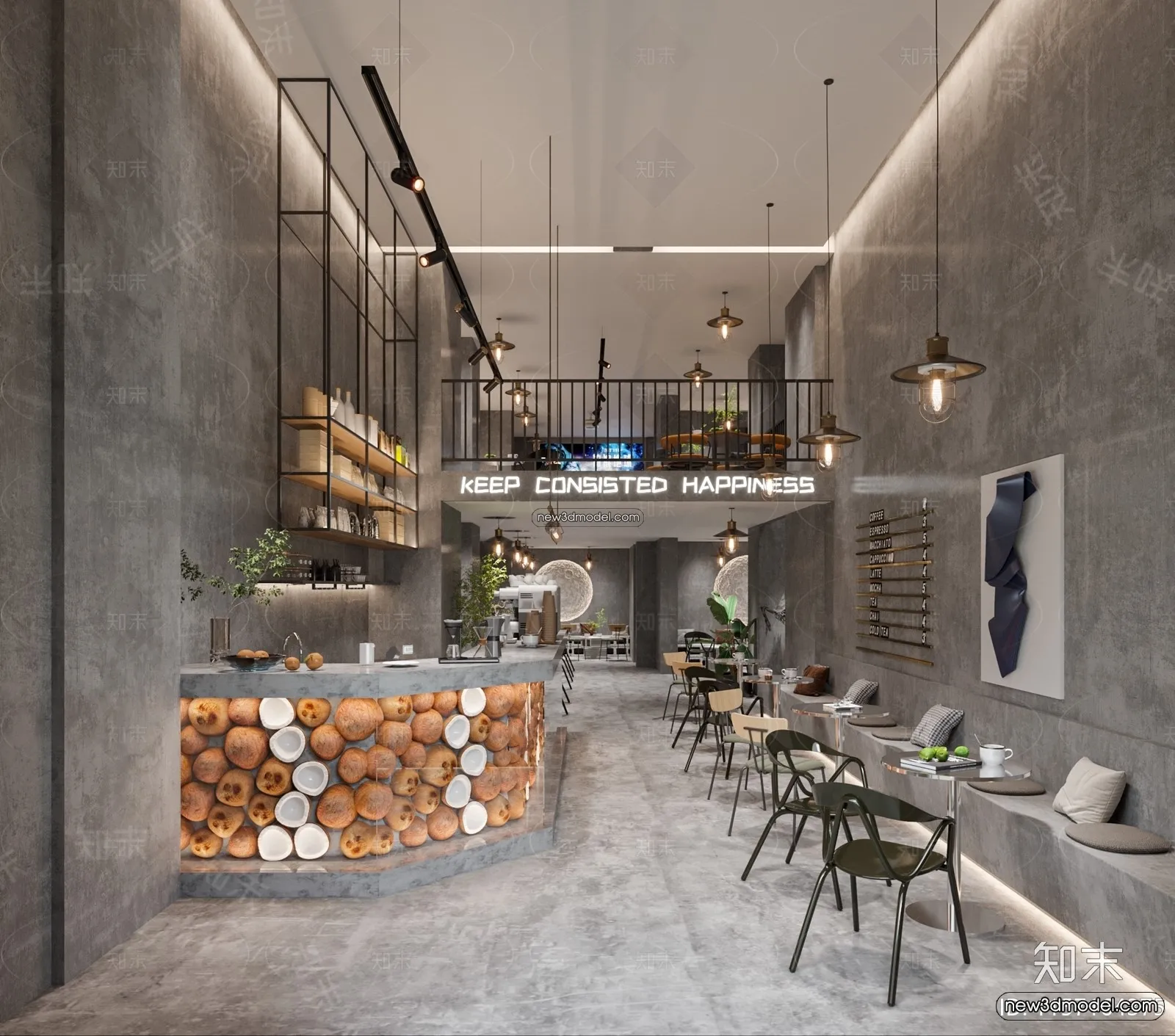 Restaurant and Fastfood 3D Scene - 3D Blocks - 181