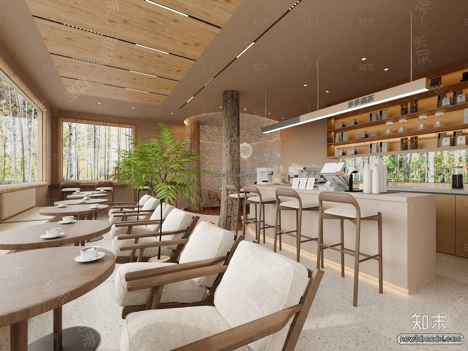 Restaurant and Fastfood 3D Scene - 3D Blocks - 194