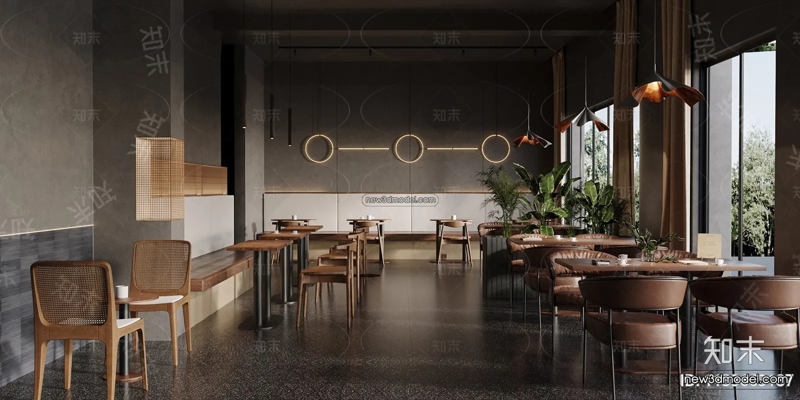 Restaurant and Fastfood 3D Scene - 3D Blocks - 204