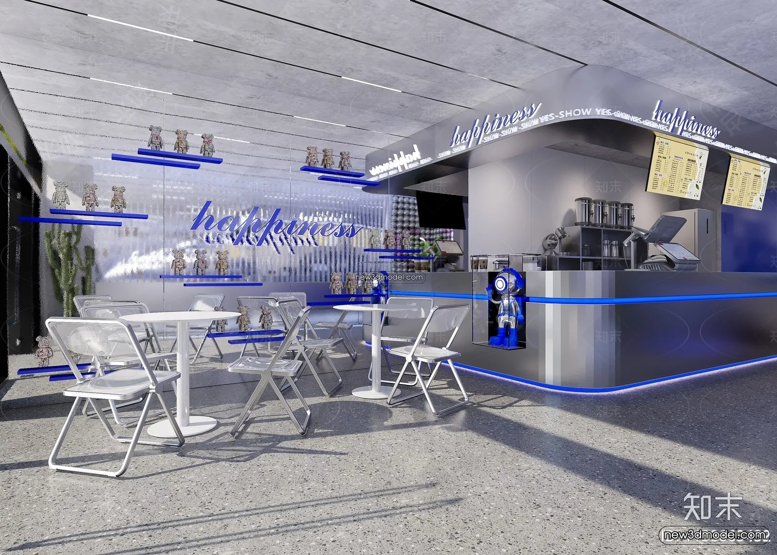 Restaurant and Fastfood 3D Scene - 3D Blocks - 207