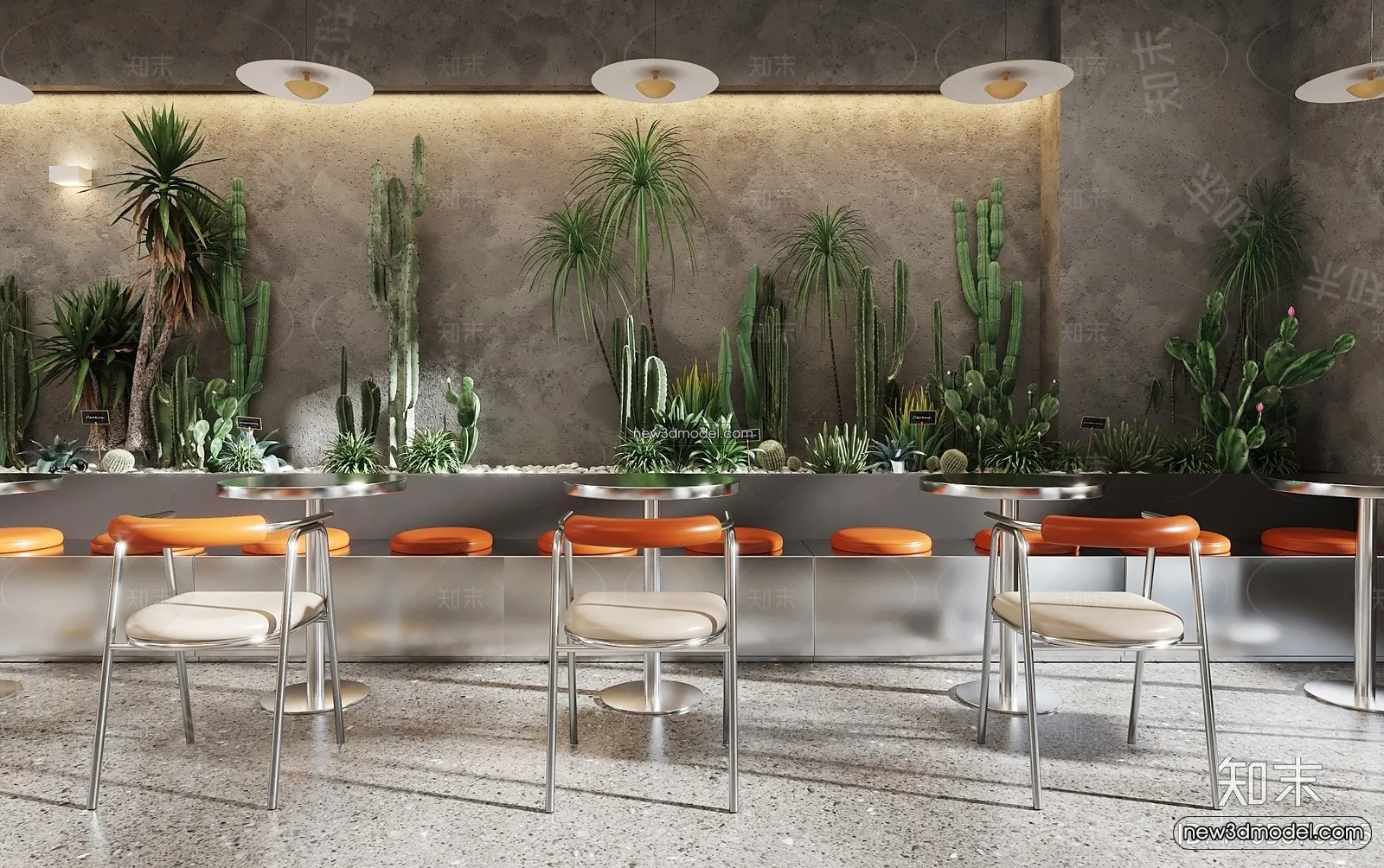 Restaurant and Fastfood 3D Scene - 3D Blocks - 211