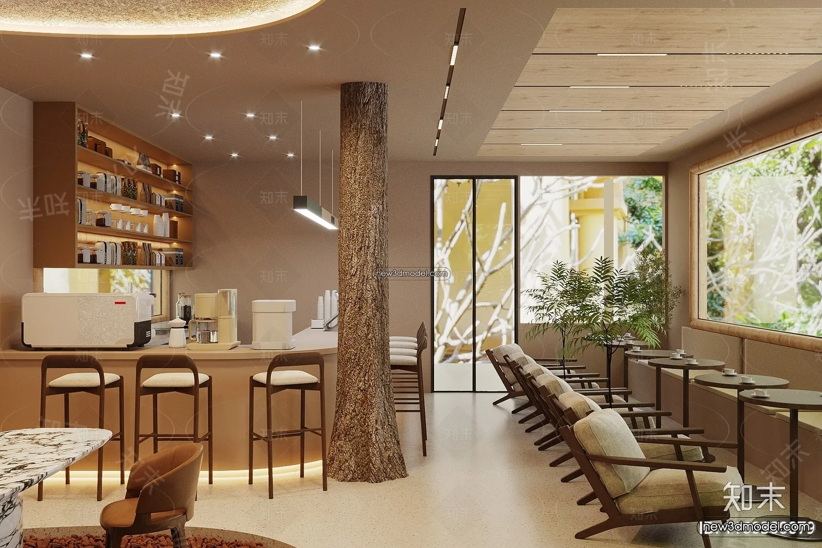 Restaurant and Fastfood 3D Scene - 3D Blocks - 212