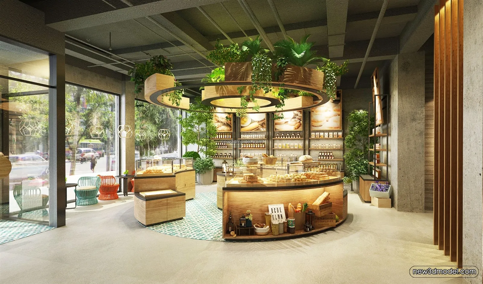 Restaurant and Fastfood 3D Scene - 3D Blocks - 216