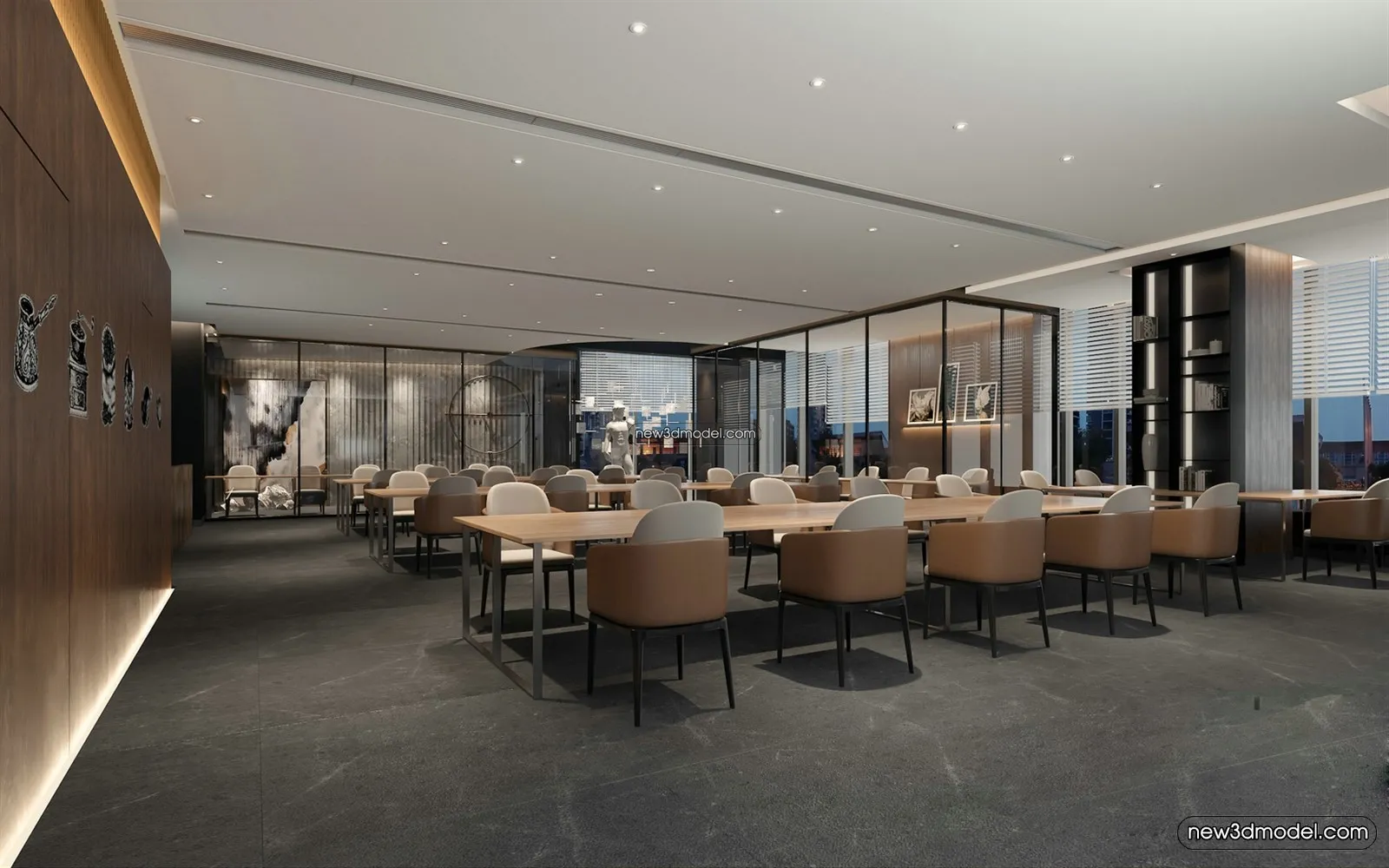 Restaurant and Fastfood 3D Scene - 3D Blocks - 222