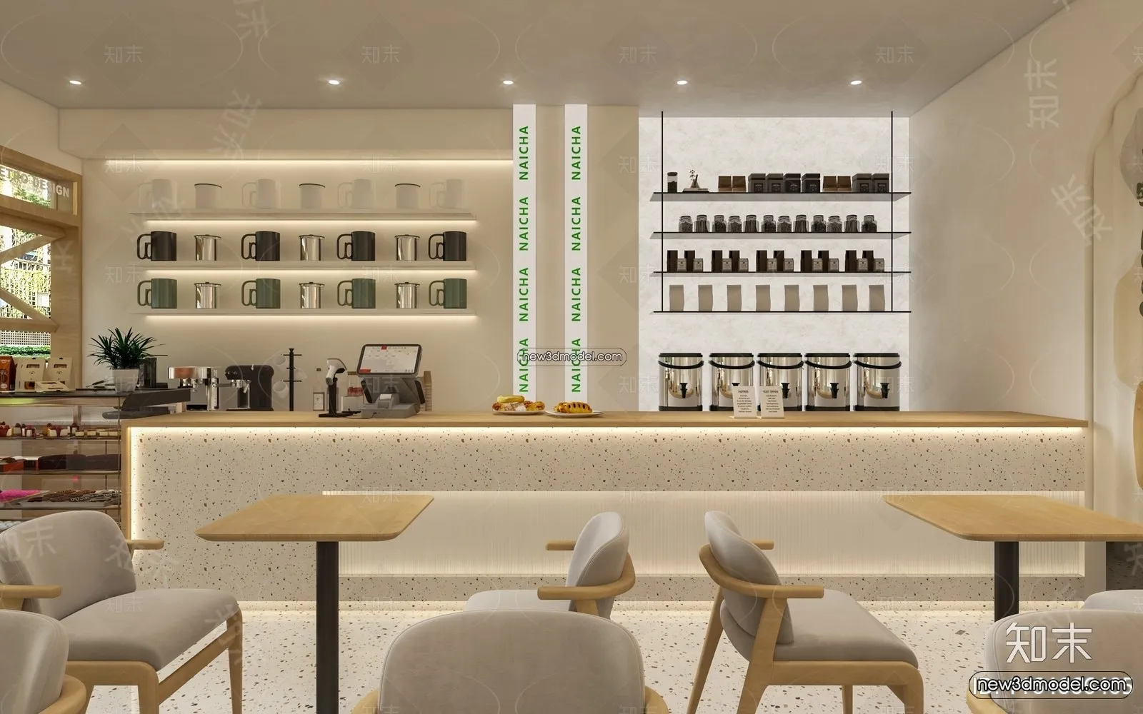 Restaurant and Fastfood 3D Scene - 3D Blocks - 240