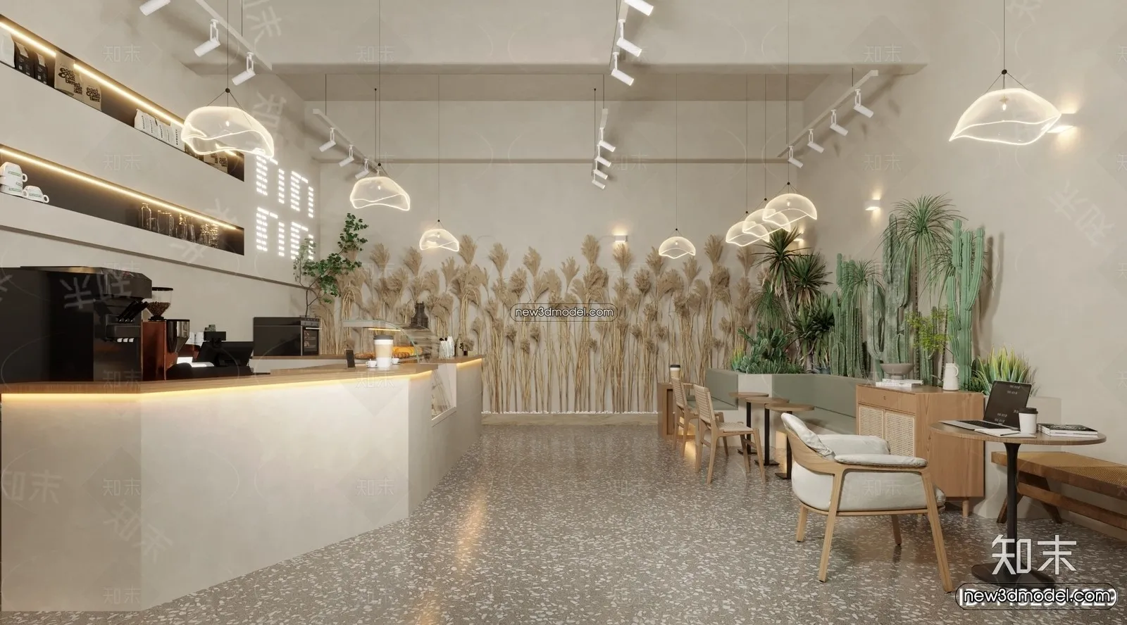 Restaurant and Fastfood 3D Scene - 3D Blocks - 242