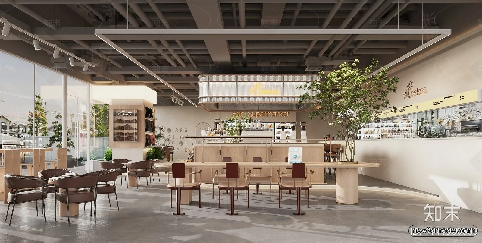 Restaurant and Fastfood 3D Scene - 3D Blocks - 243