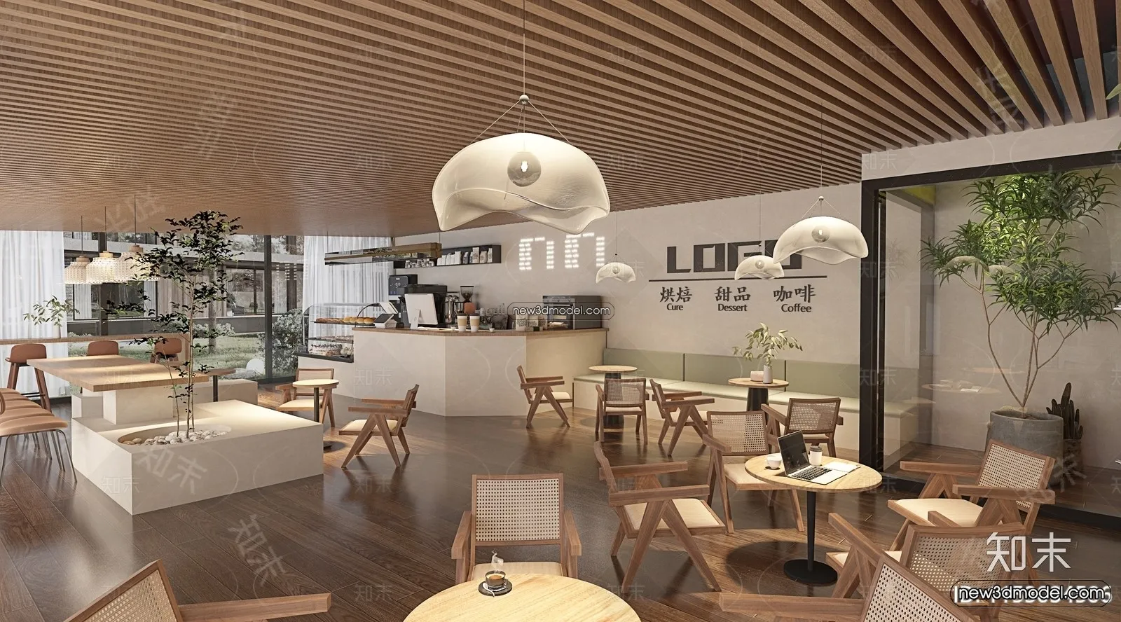 Restaurant and Fastfood 3D Scene - 3D Blocks - 245