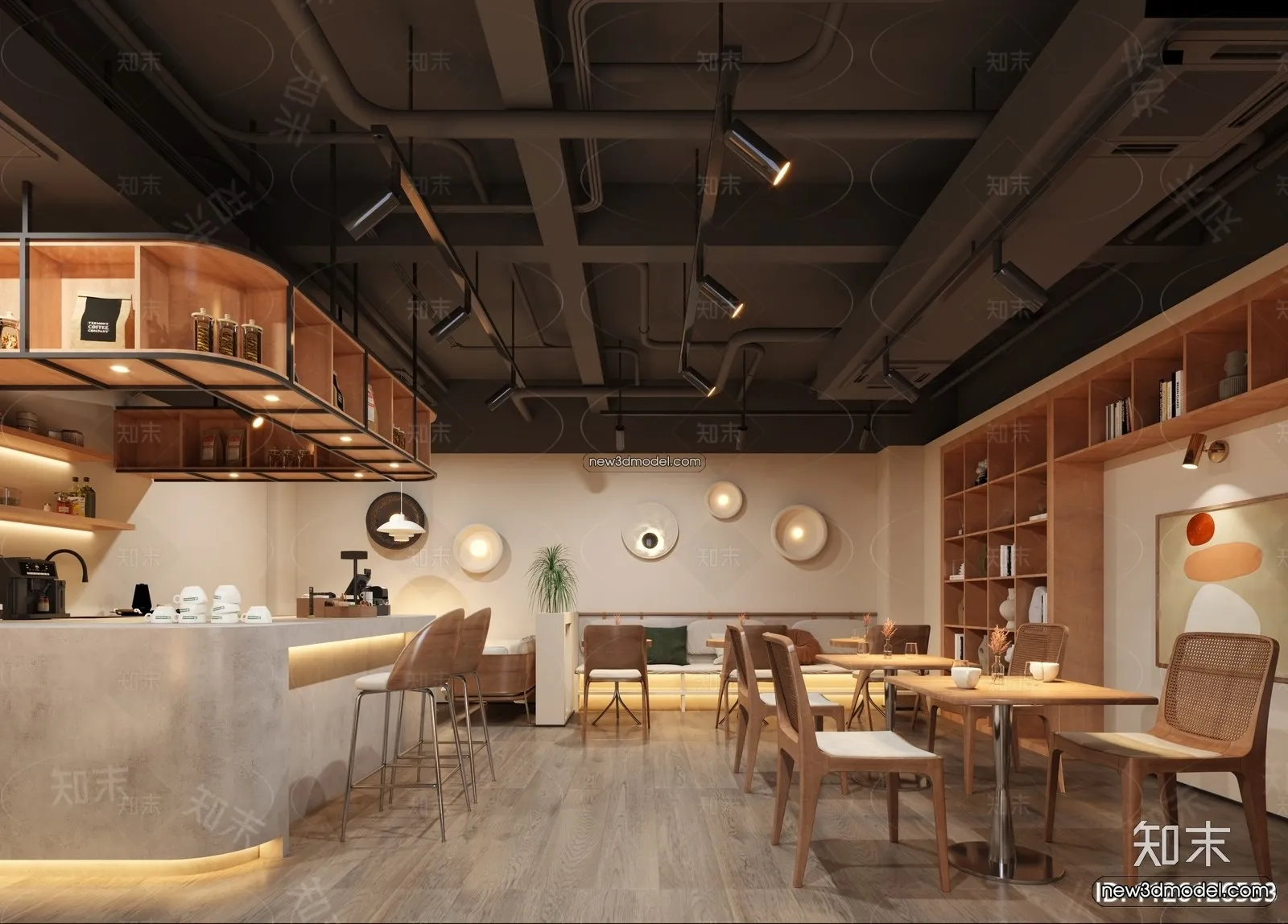 Restaurant and Fastfood 3D Scene - 3D Blocks - 246