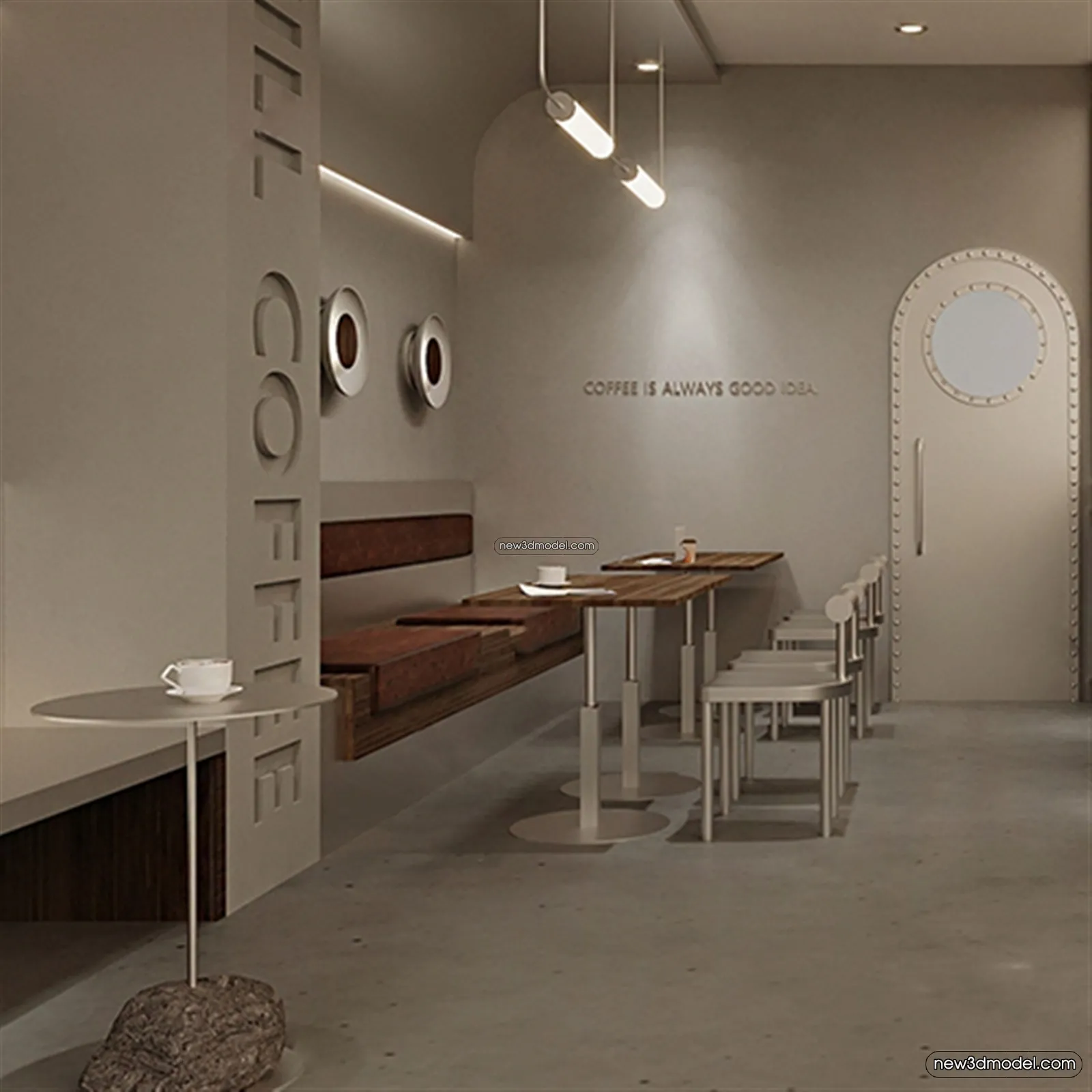 Restaurant and Fastfood 3D Scene - 3D Blocks - 254