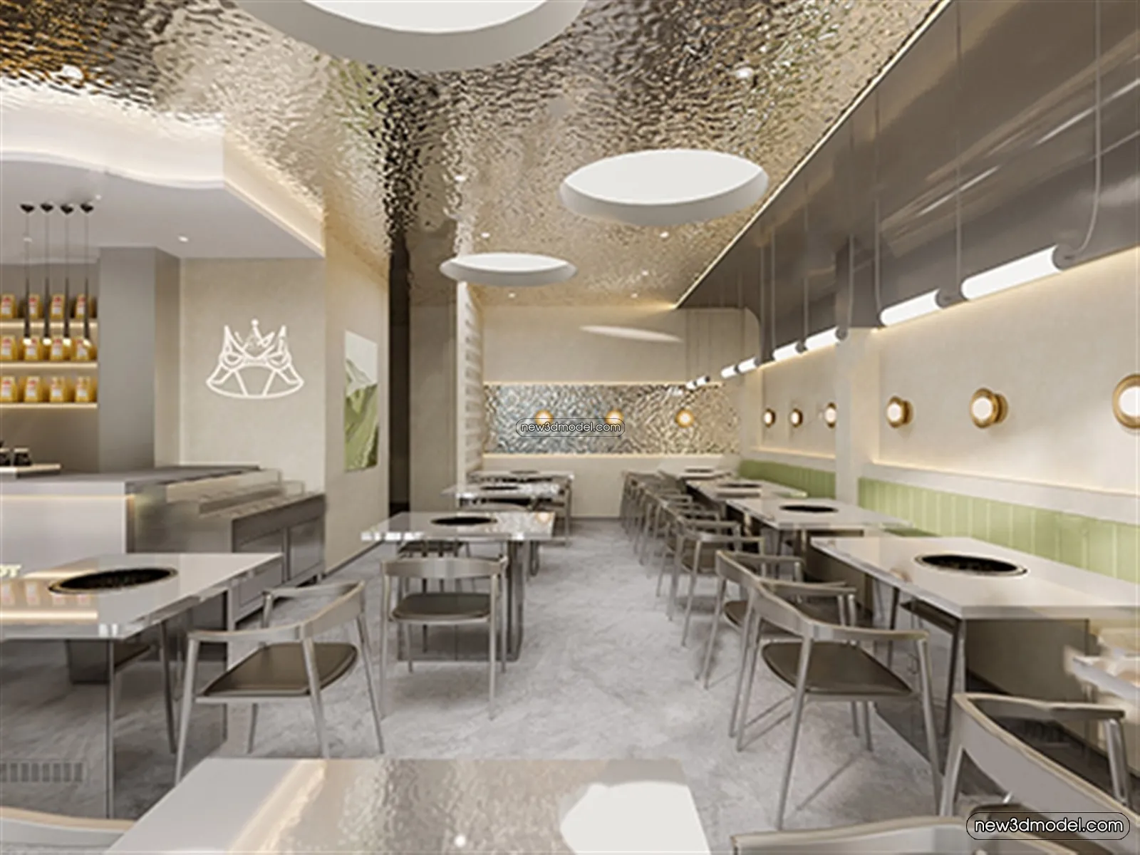 Restaurant and Fastfood 3D Scene - 3D Blocks - 259