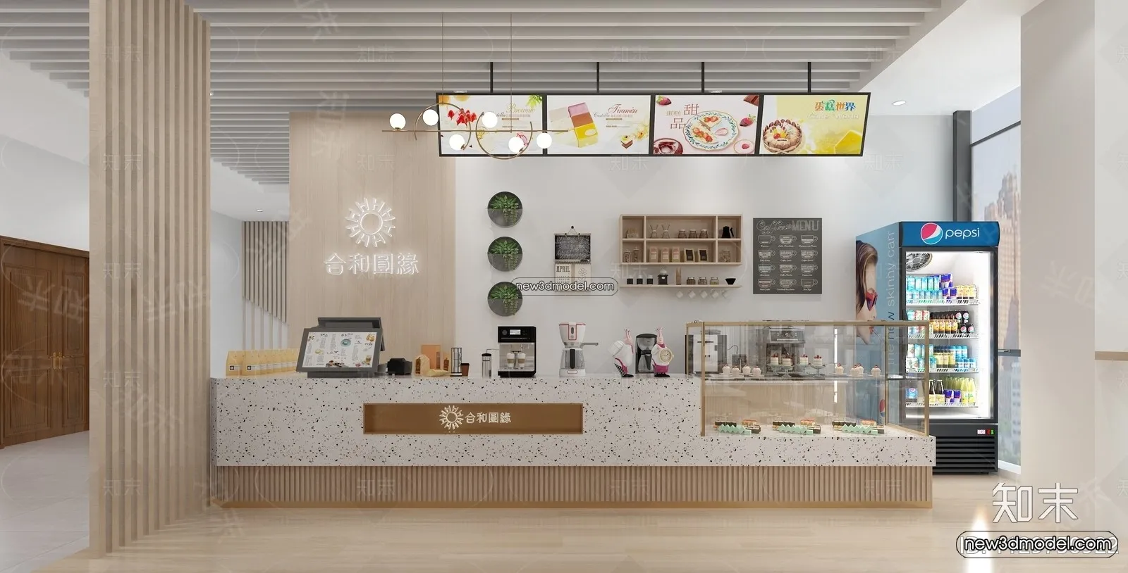 Restaurant and Fastfood 3D Scene - 3D Blocks - 261