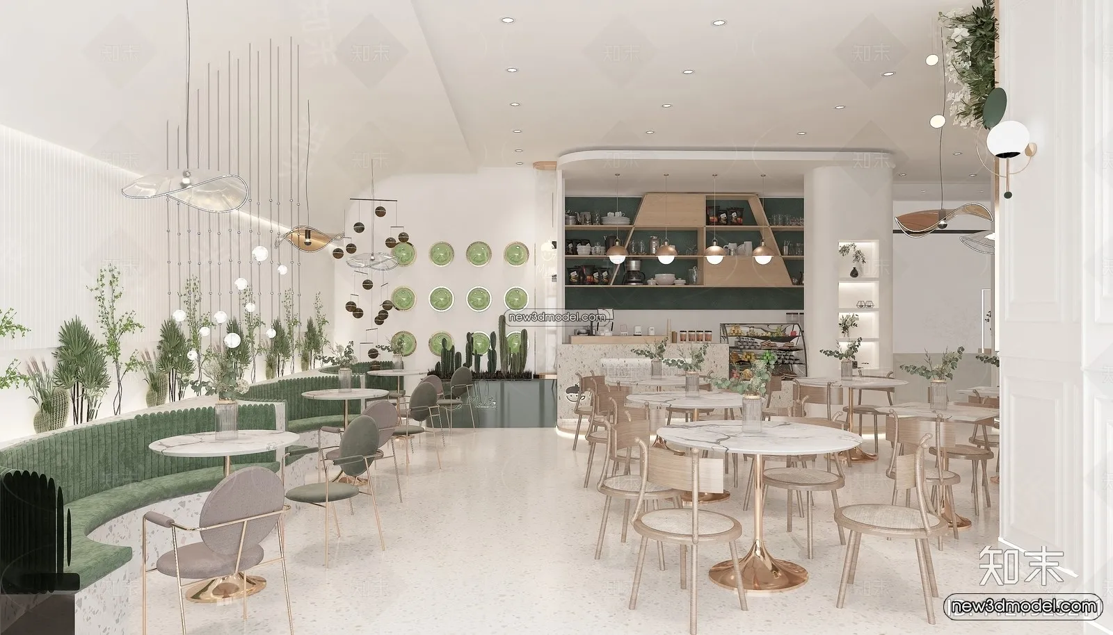 Restaurant and Fastfood 3D Scene - 3D Blocks - 265