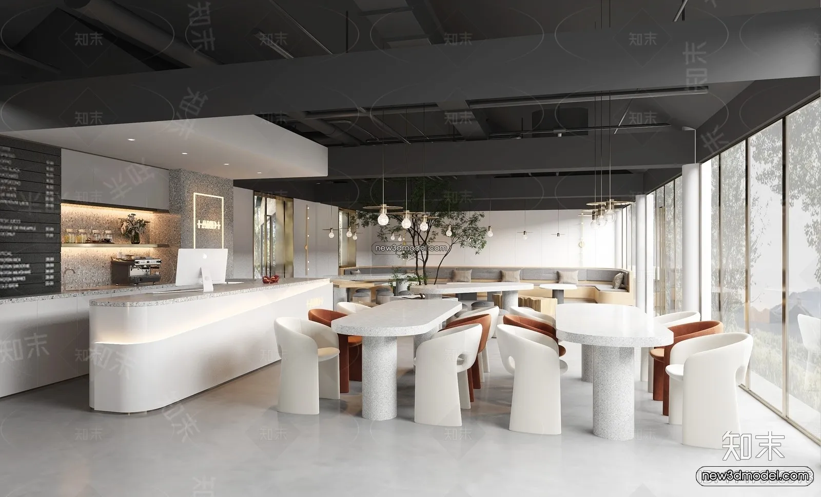 Restaurant and Fastfood 3D Scene - 3D Blocks - 269