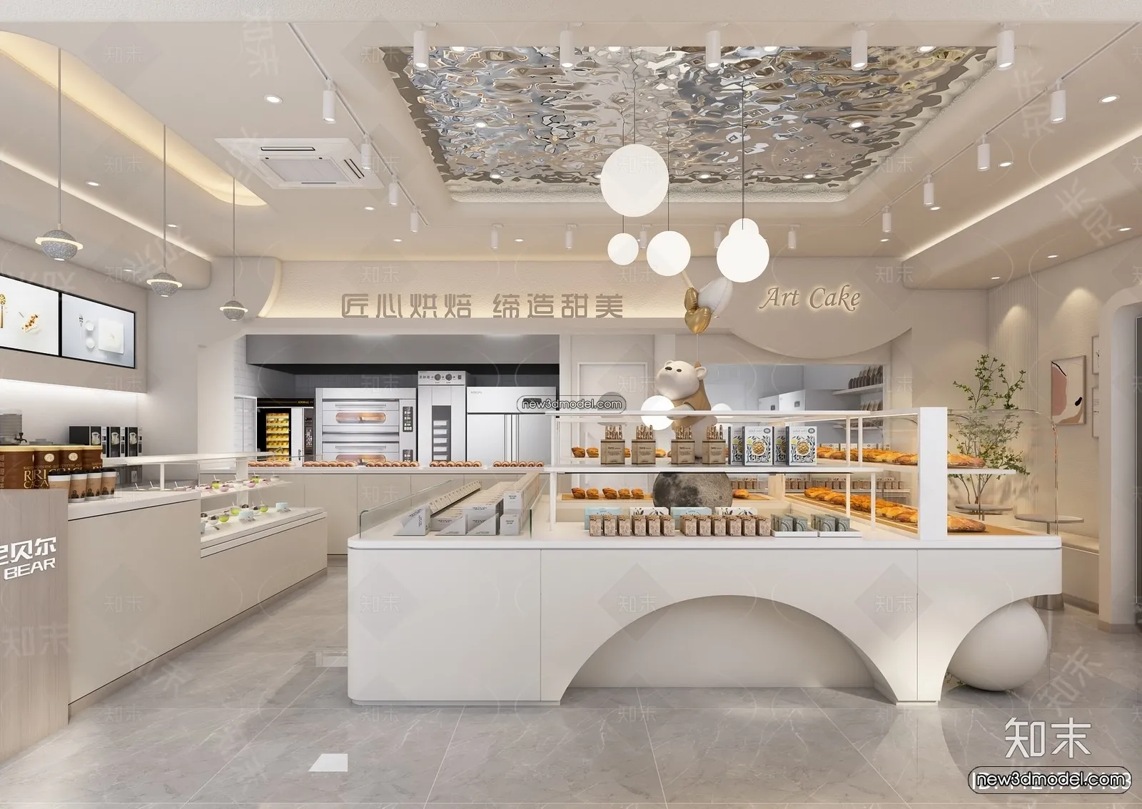 Restaurant and Fastfood 3D Scene - 3D Blocks - 273