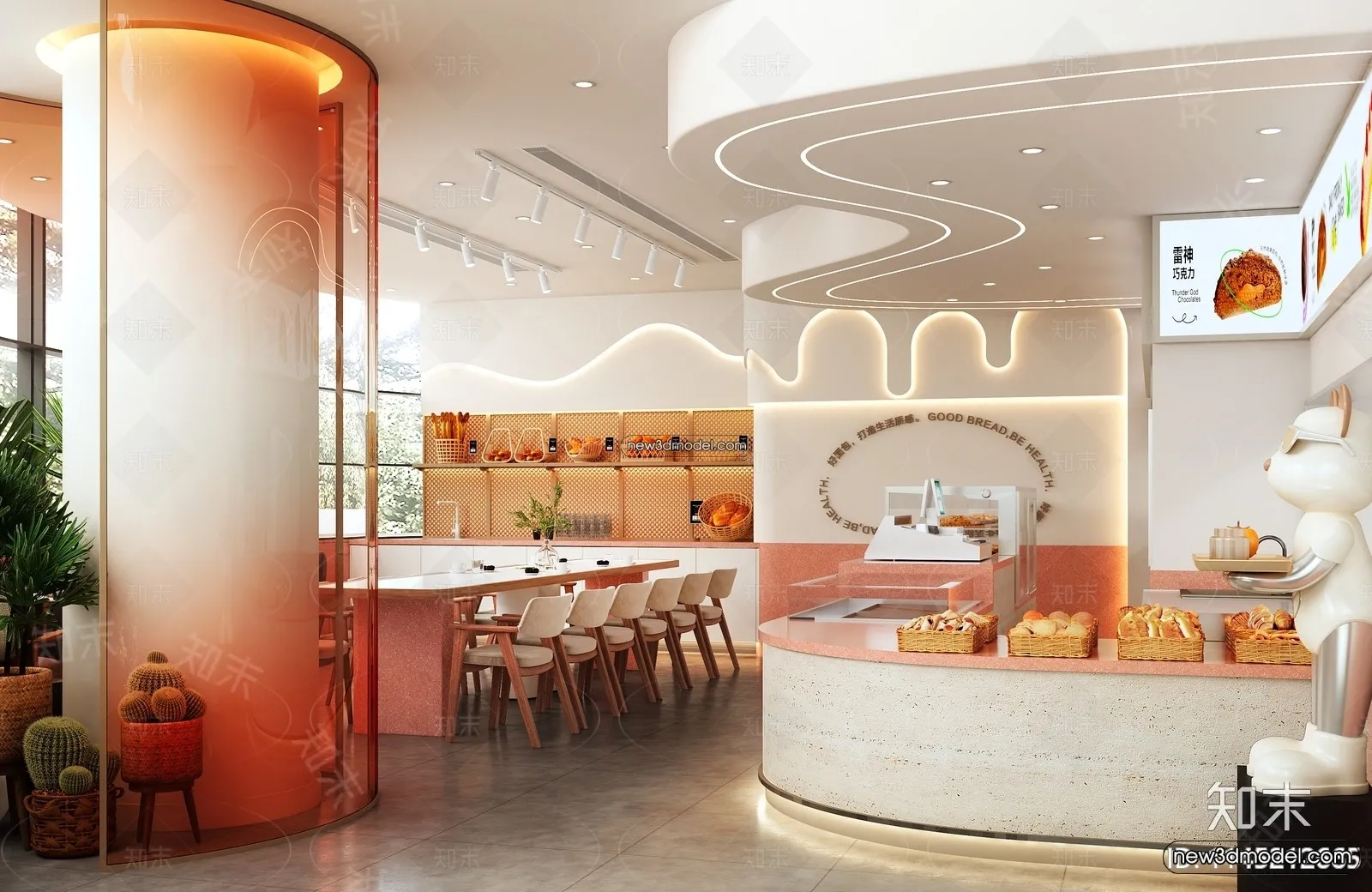 Restaurant and Fastfood 3D Scene - 3D Blocks - 284