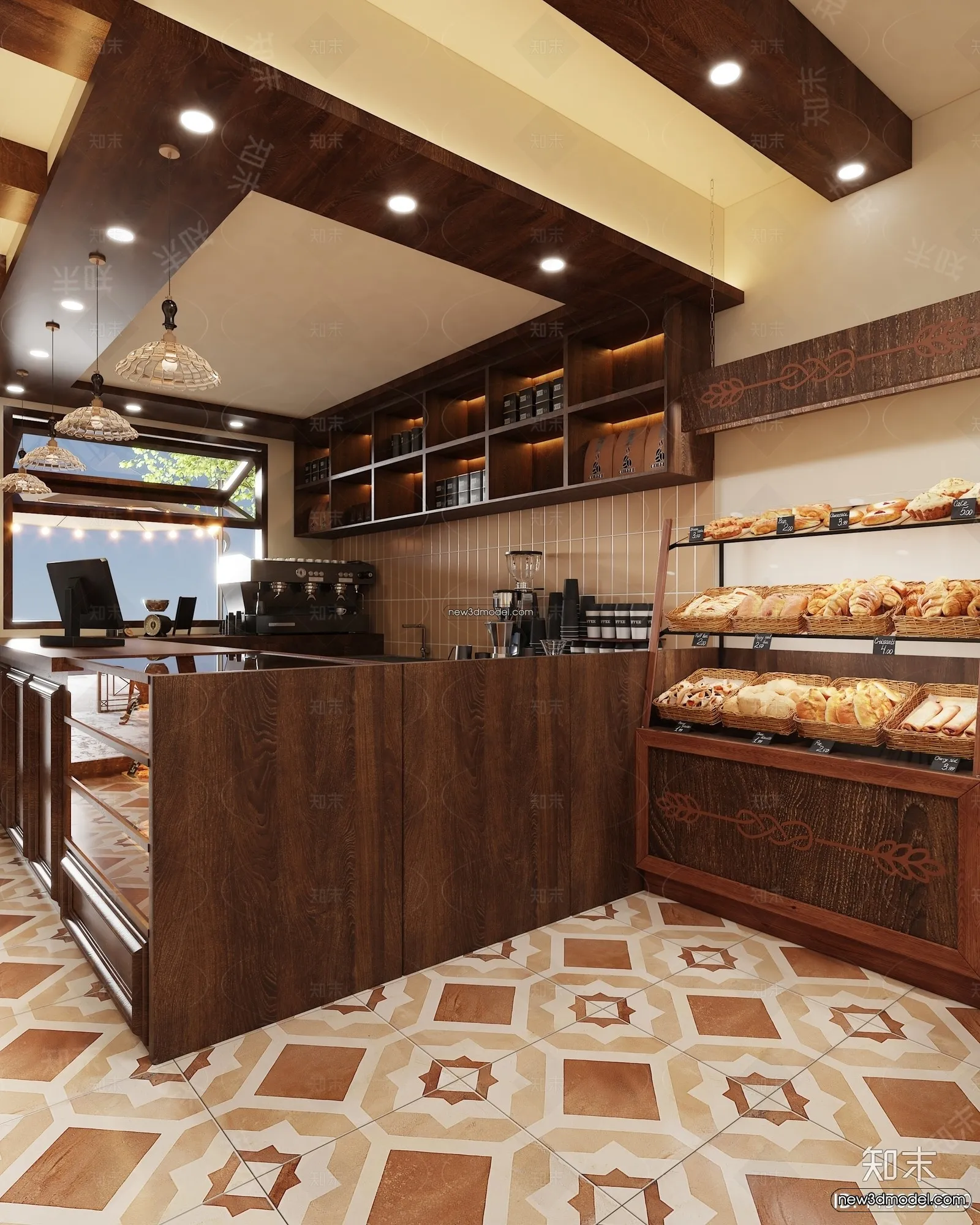 Restaurant and Fastfood 3D Scene - 3D Blocks - 285